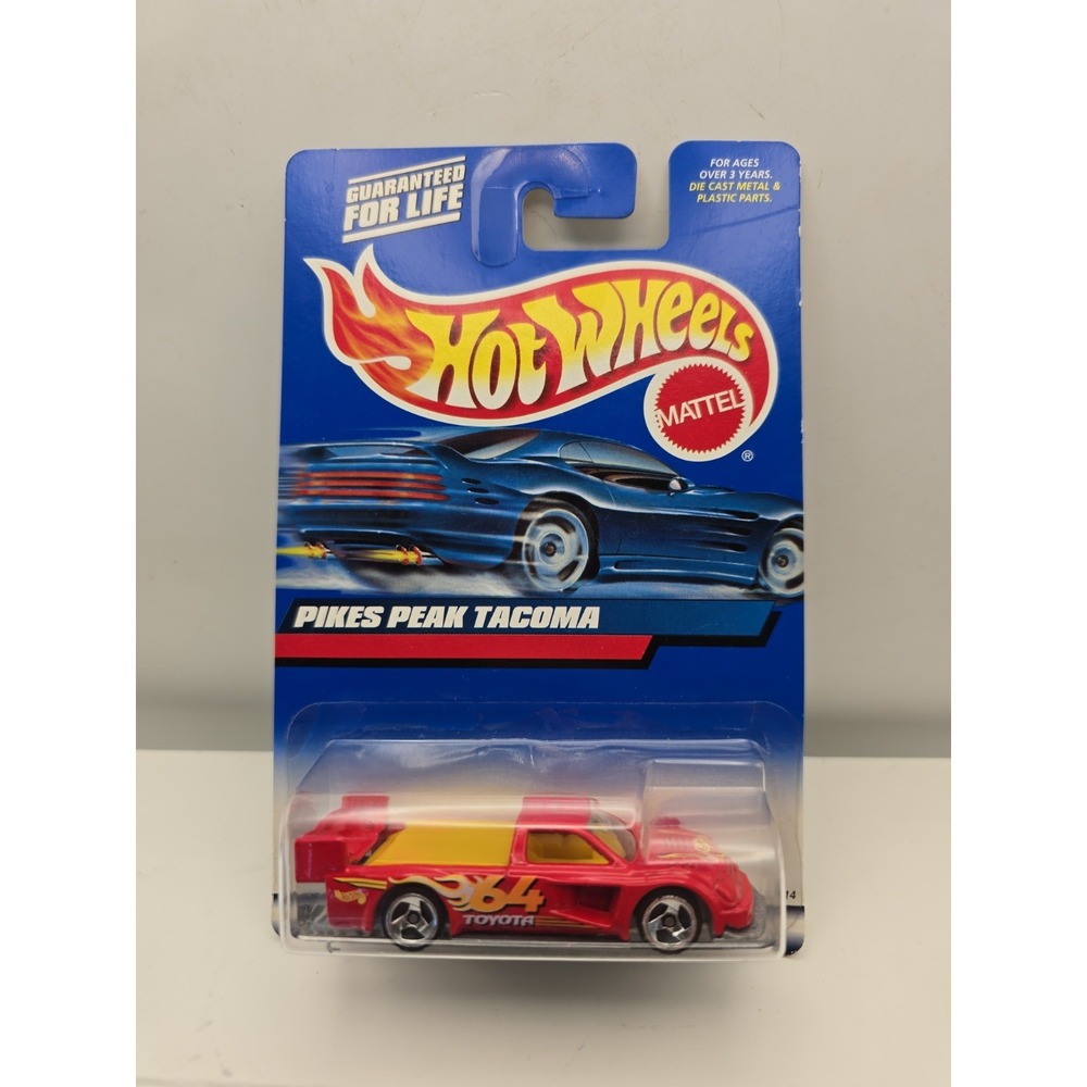 Hot Wheels Pikes Peak Tacoma Diecast Truck 2000 Blue Card Collector #148 Red New